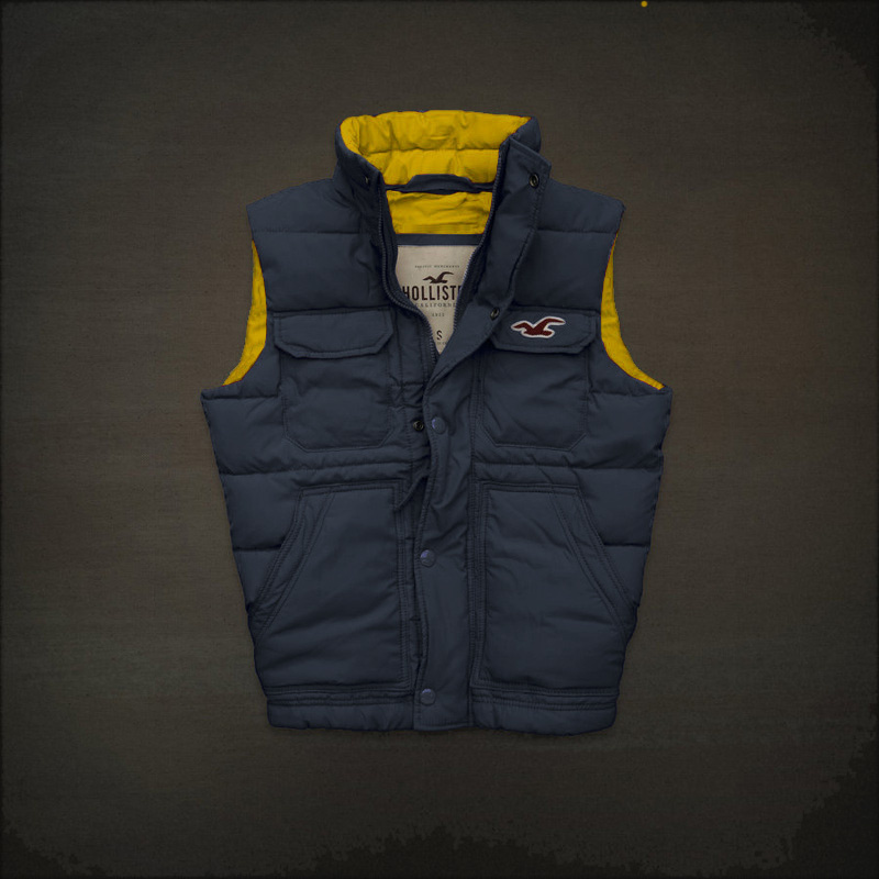 Hollister Hombres Chaleco Zafiro HCO4686 Hollister Hombres Chaleco Zafiro HCO4686